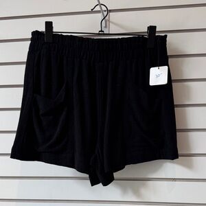 Double Zero Black High Waist Women's Shorts